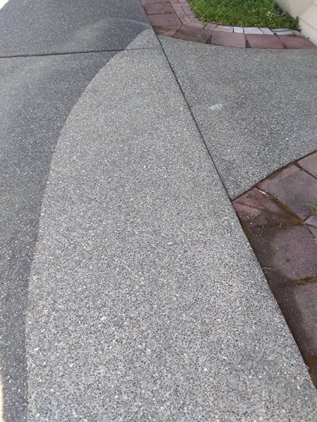 A&S pressure washed sidewalk